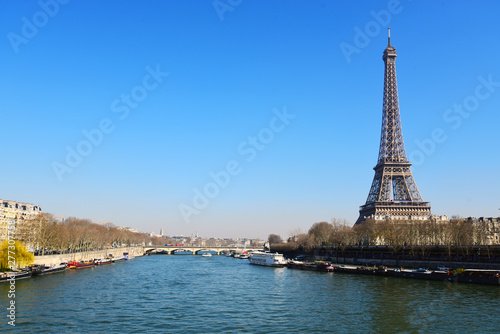Eiffel tower in morning time
