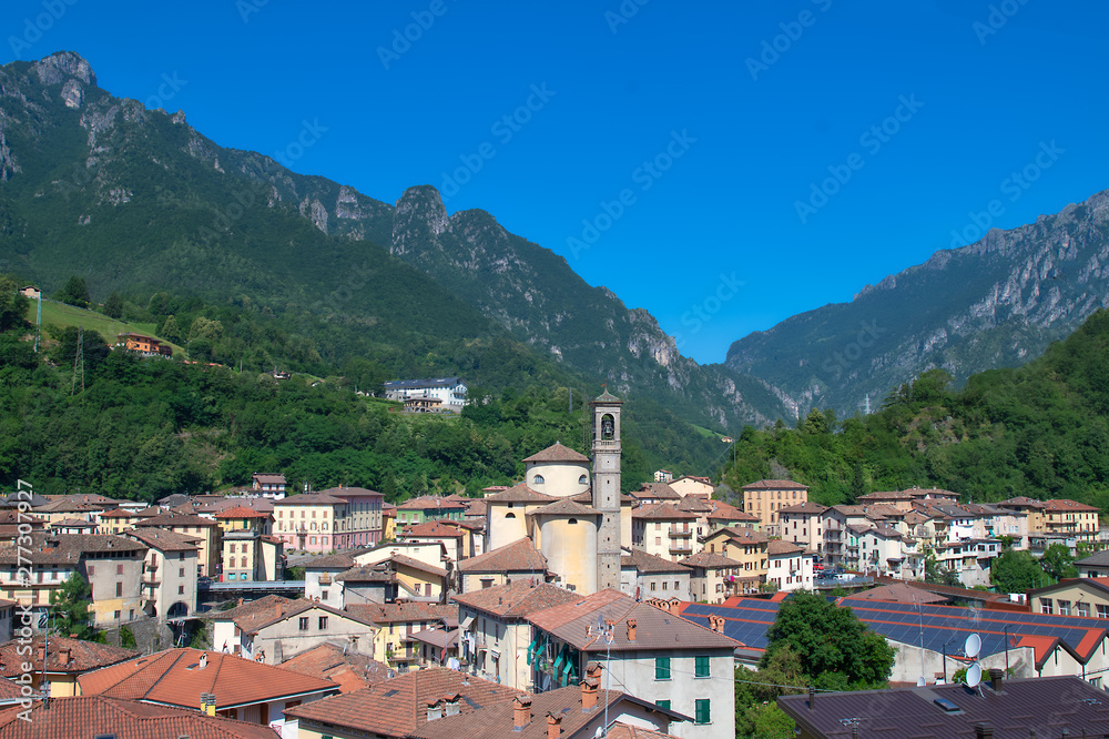 San Giovanni Bianco. Country of the middle valley brembana. Italy