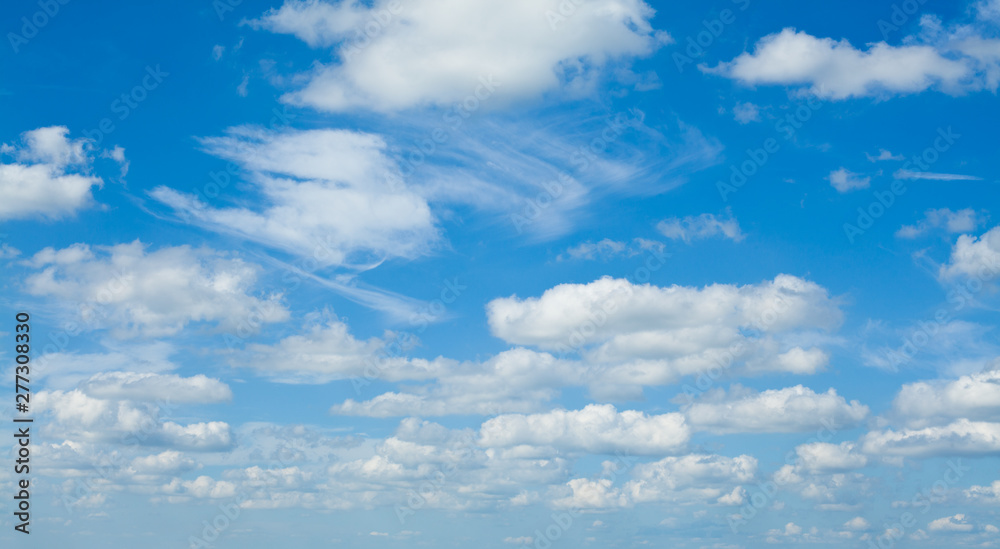 Blue sky clouds background. Beautiful landscape with clouds on sky Blue sky clouds background. Beautiful landscape with clouds on sky