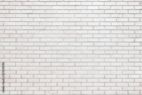 White bricks wall for texture and background.