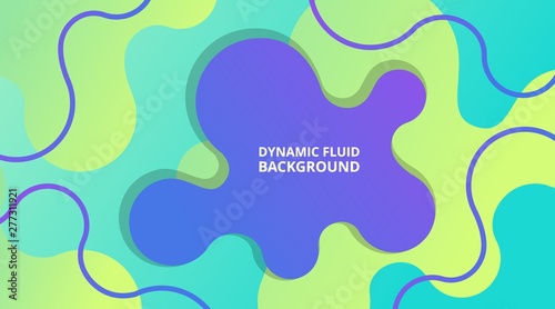 Dynamic Fluid Gradient Background Liquid Shape Composition