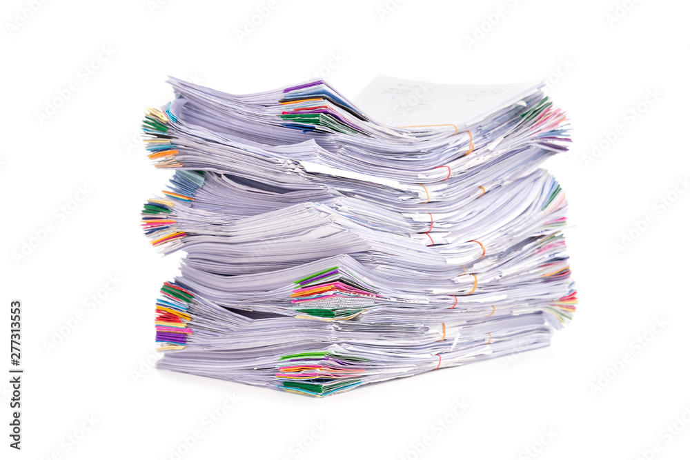 Stack of Documents isolated on white background Stack of Documents isolated on white background