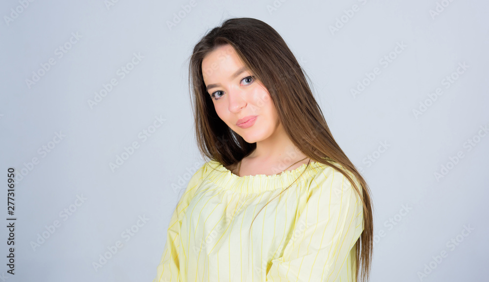 Glowing with natural beauty. Pretty girl skincare and makeup. Beautifying face hair and skin. Cosmetology and beauty. Daily simple makeup. Portrait of attractive woman long hair. Natural beauty Glowing with natural beauty. Pretty girl skincare and makeup. Beautifying face hair and skin. Cosmetology and beauty. Daily simple makeup. Portrait of attractive woman long hair. Natural beauty