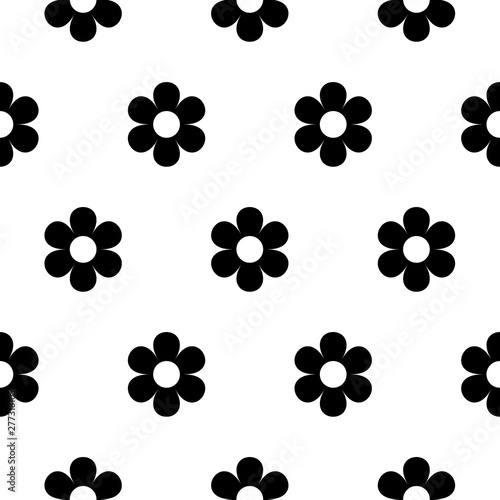 Abstract seamless daisy pattern for girls, boys, clothes. Creative vector daisy background with flower, marguerite. Funny pattern wallpaper for textile and fabric. Fashion daisy style.