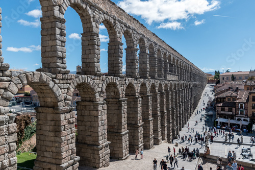 The Aqueduct of Segovia is a Roman aqueduct in Segovia, Spain. It is one of the best-preserved elevated Roman aqueducts