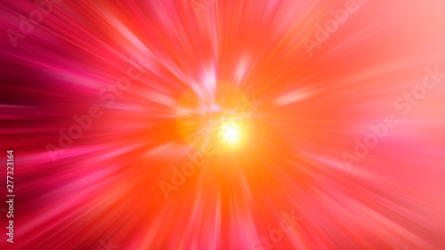 Radial blurred abstract color background light colors red, pink, yellow, blue, green, purple.