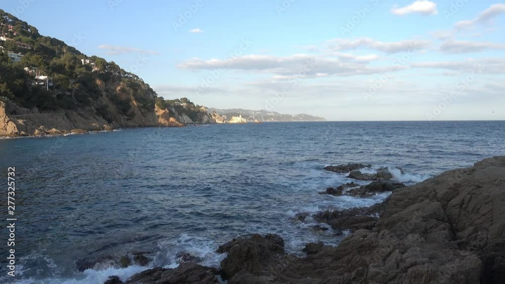 Cove in Lloret de Mar a clear day, Costa brava Cove in Lloret de Mar a clear day, Costa brava