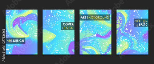 Modern design A4.Abstract marble texture of colored bright liquid paints.Splash trends paints.Used design presentations, print,flyer, cards,invitations, calendars,sites, packaging,cover templates.