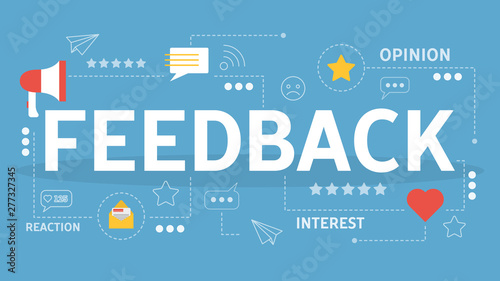 Feedback concept. Idea of a customer rating