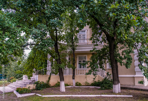 House of the writer Mikhail Sholokhov, author of the novel "Silent Don", Nobel Prize winner. The house is located in the center of the estate, surrounded by a garden