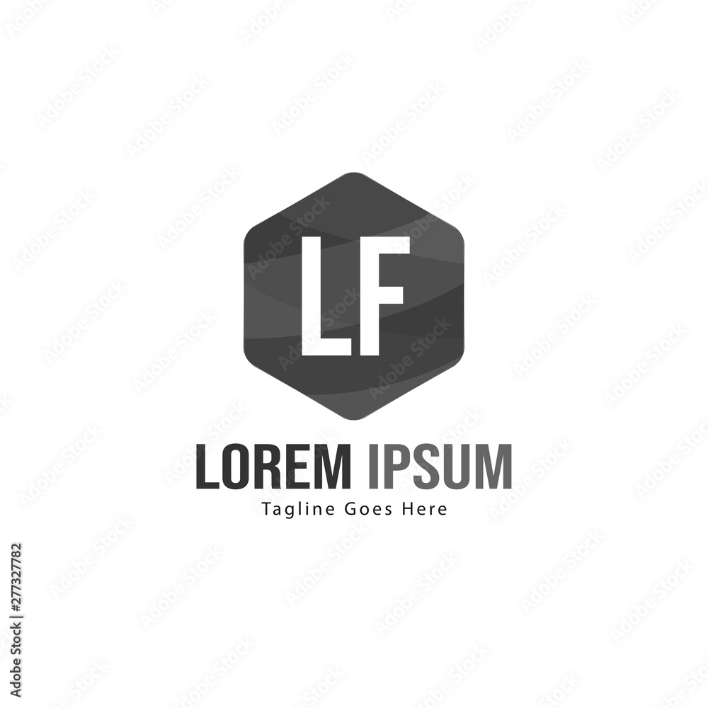 Initial LF logo template with modern frame. Minimalist LF letter logo vector illustration Initial LF logo template with modern frame. Minimalist LF letter logo vector illustration