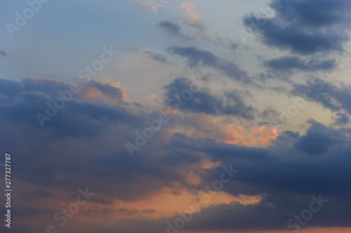 Storm clouds at sunset © alexmu