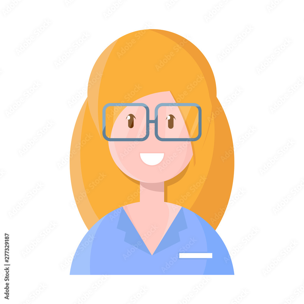 Vector design of glasses and girl icon. Set of glasses and eye stock symbol for web.