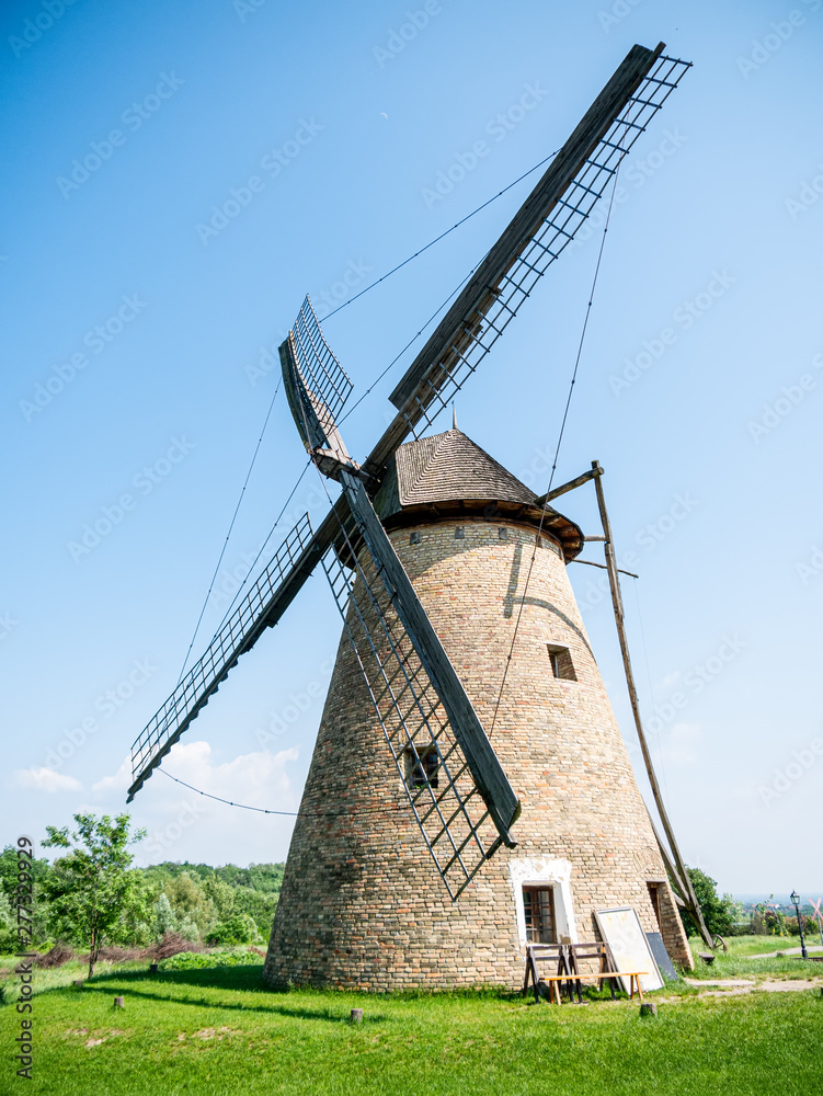 View on a traditional windmill in Szentedre