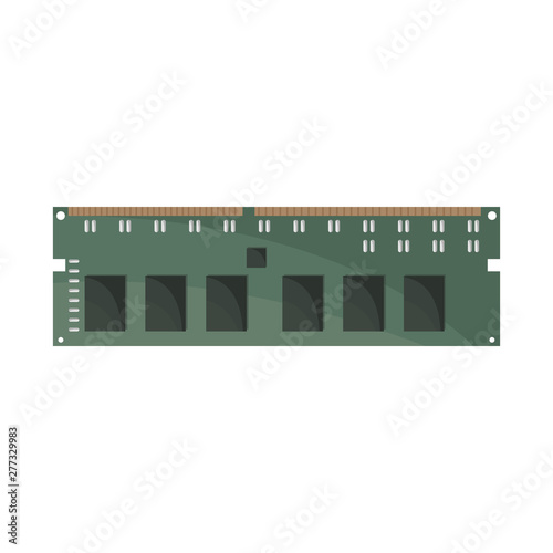 Vector design of memory and ram icon. Collection of memory and megabytes stock symbol for web.
