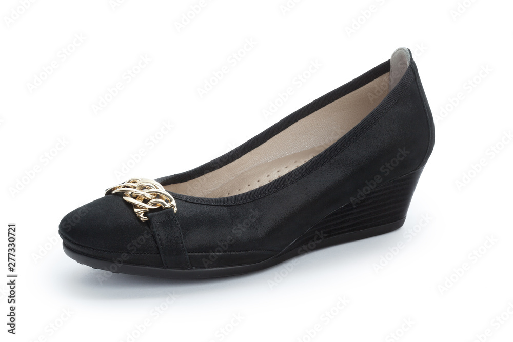 Flat sole women shoes isolated on white background Flat sole women shoes isolated on white background