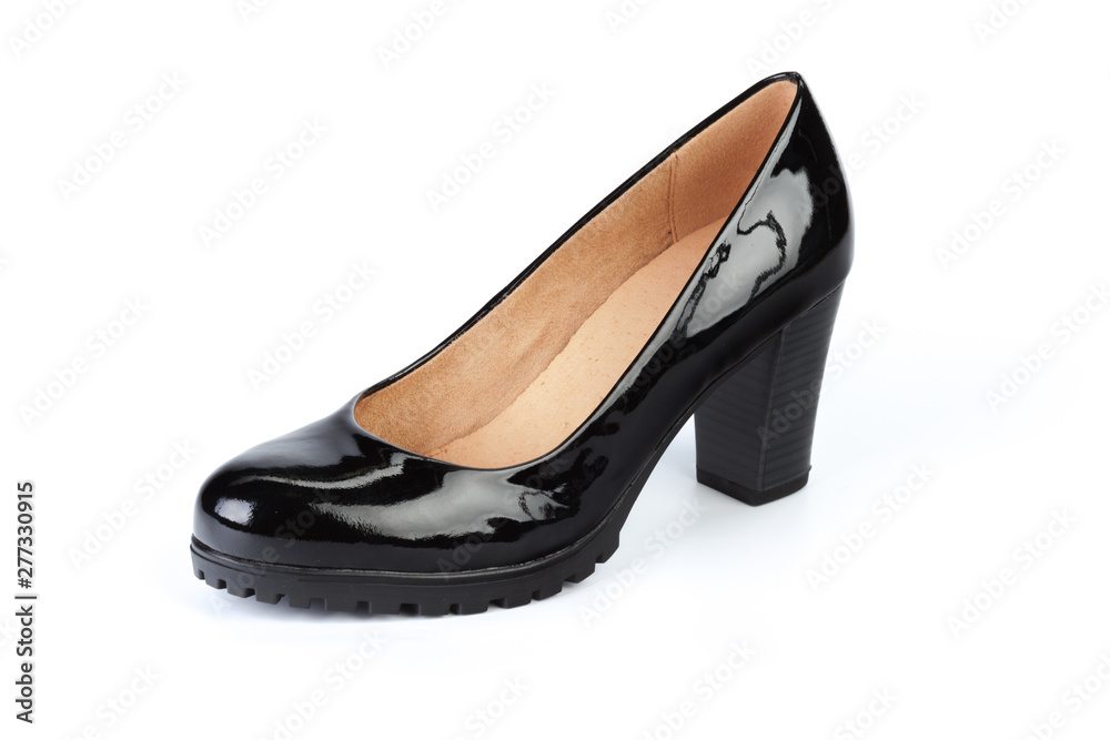 Flat sole women shoes isolated on white background Flat sole women shoes isolated on white background
