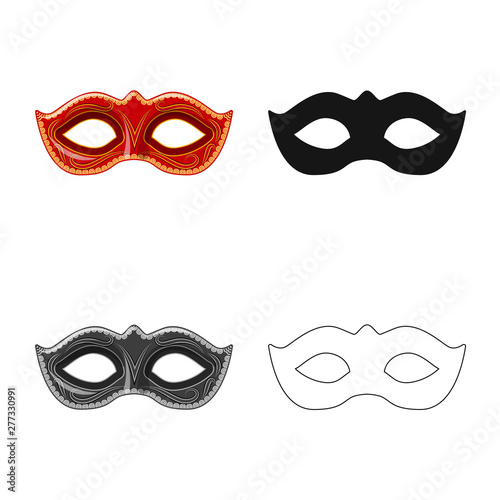 Vector illustration of luxury and celebration logo. Collection of luxury and hide stock vector illustration.