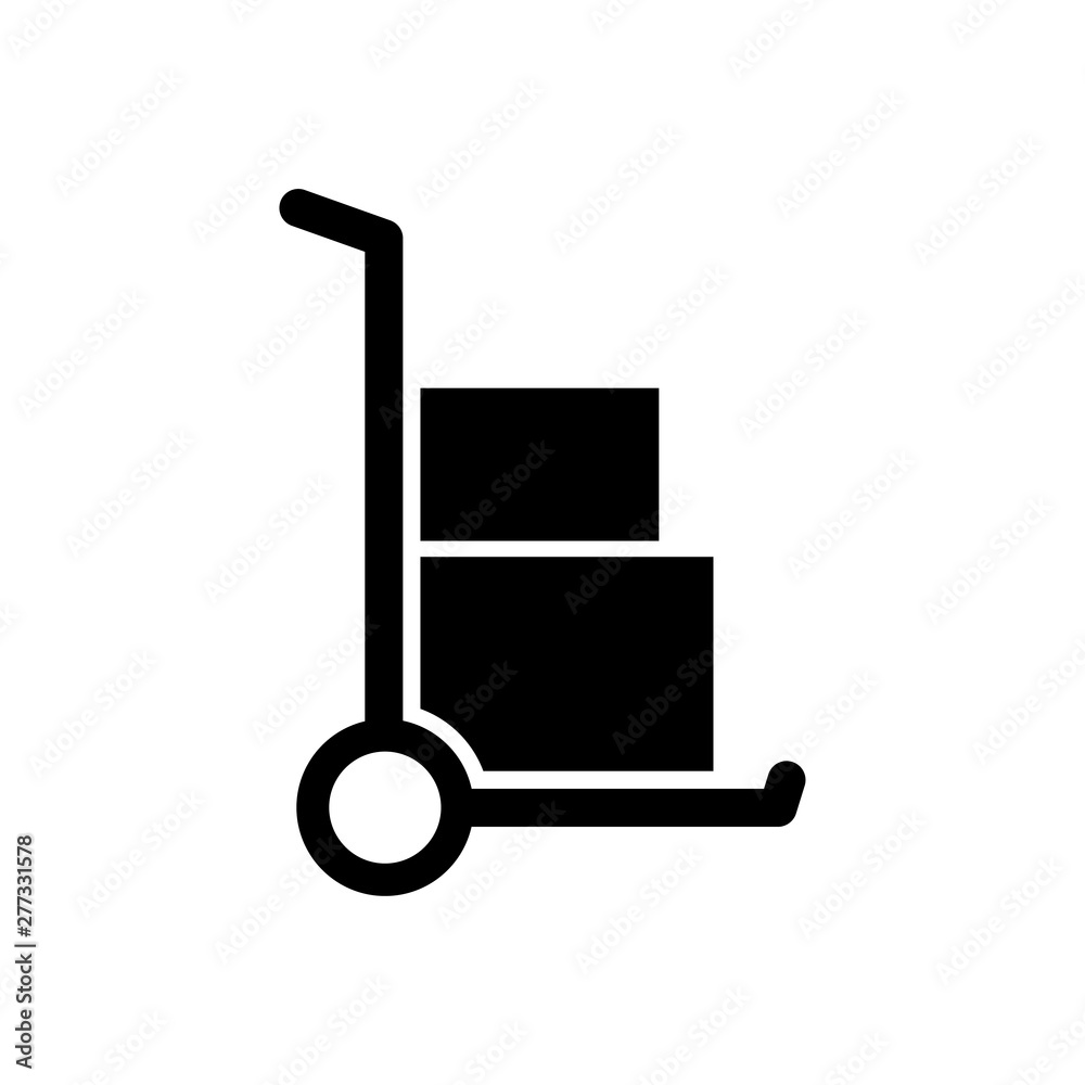 Handcart symbol icon vector illustration Handcart symbol icon vector illustration
