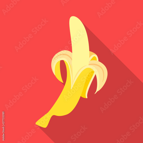 Vector design of banana and food icon. Set of banana and healthy stock vector illustration.