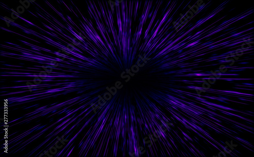 Fototapeta Naklejka Na Ścianę i Meble -  Shiny Particles Space Explosion Retro Sci-Fi Neon radial lines Background Futuristic speed light zoom of the 80`s. Digital Cyber Surface. Suitable for design in the style of the 1980`s