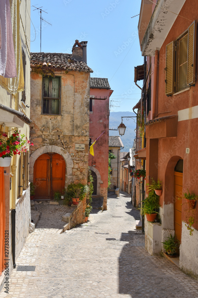 Summer vacation in the medieval village of Priverno, in Italy
