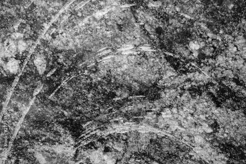 Marble stone background in black and white.