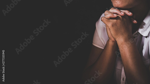 Fotografia Christian life crisis prayer to god