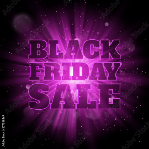 Shining burst background with blurred bokeh lights and dust. Black friday sale. EPS 10