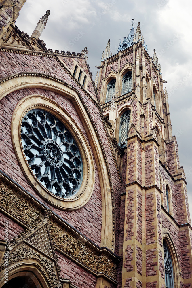 Obraz premium St. James United protestant church designed as gothic revival architecture