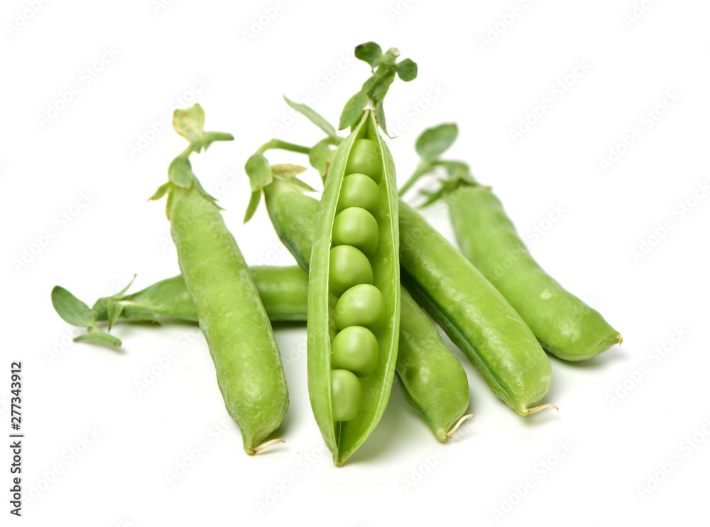 Fresh peas isolated on white background Fresh peas isolated on white background