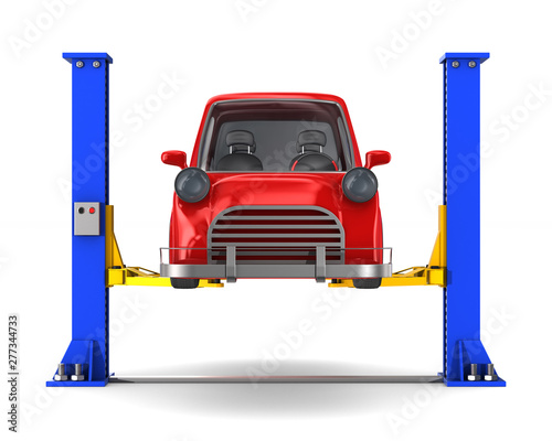 Car service on white backgr...