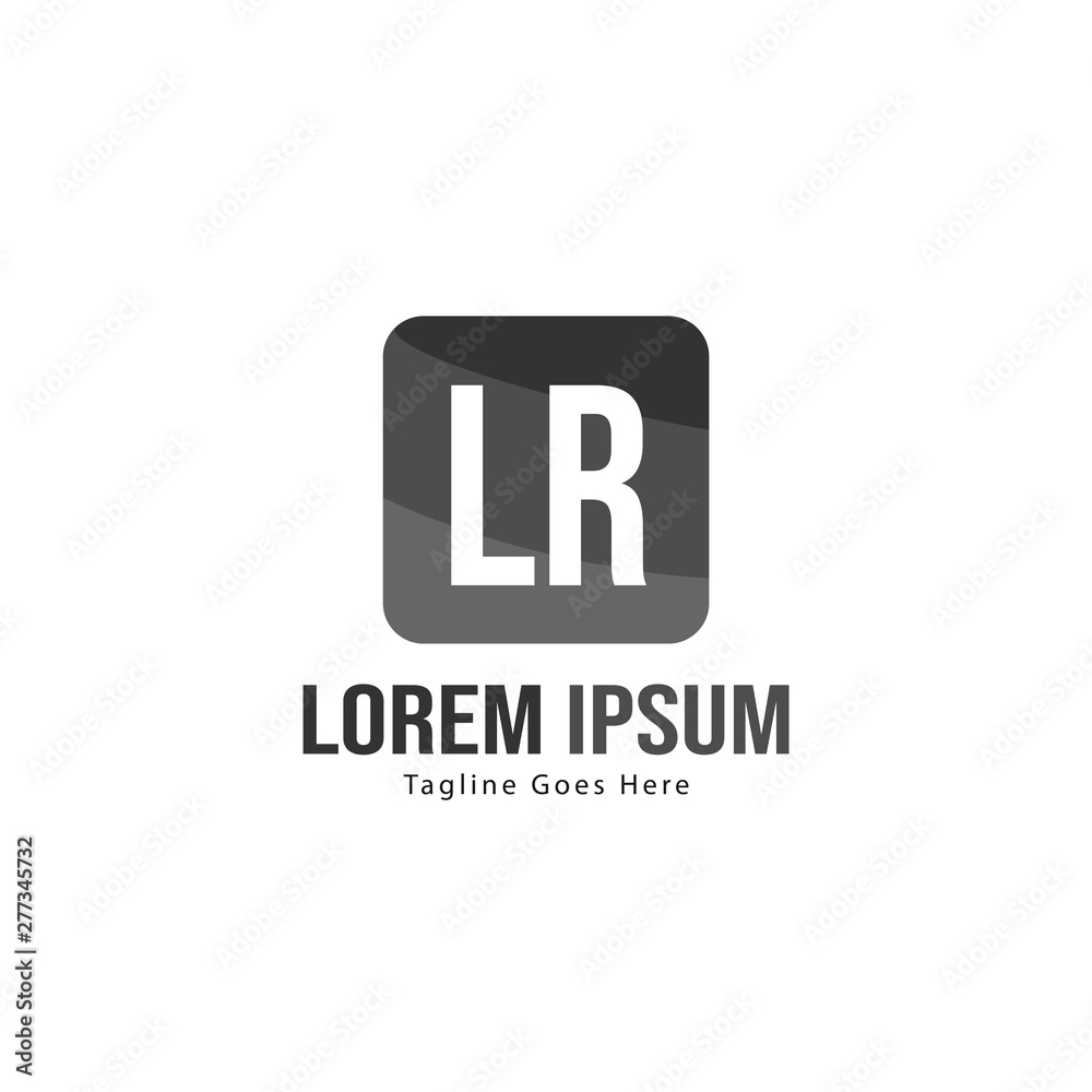 Initial LR logo template with modern frame. Minimalist LR letter logo vector illustration Initial LR logo template with modern frame. Minimalist LR letter logo vector illustration