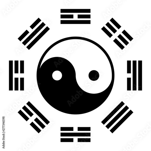 Bagua or Pa kua chinese symbol photo