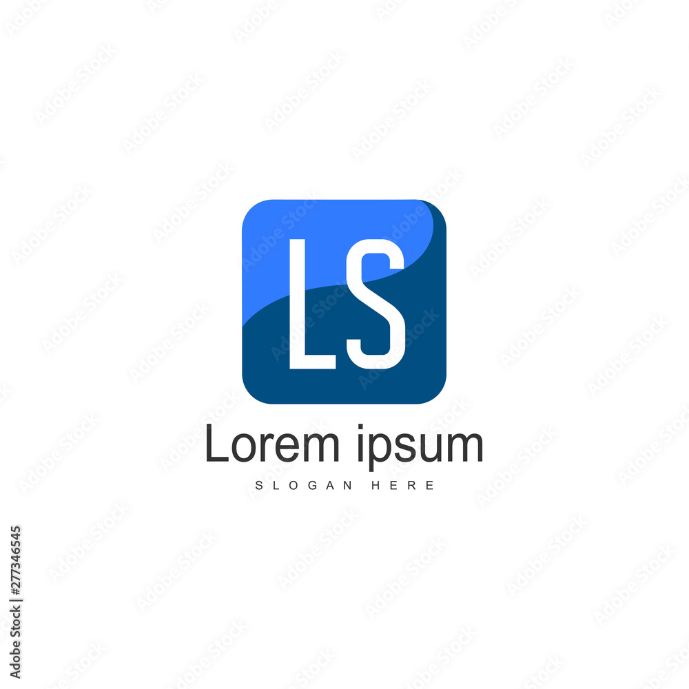 Initial LS logo template with modern frame. Minimalist LS letter logo vector illustration Initial LS logo template with modern frame. Minimalist LS letter logo vector illustration