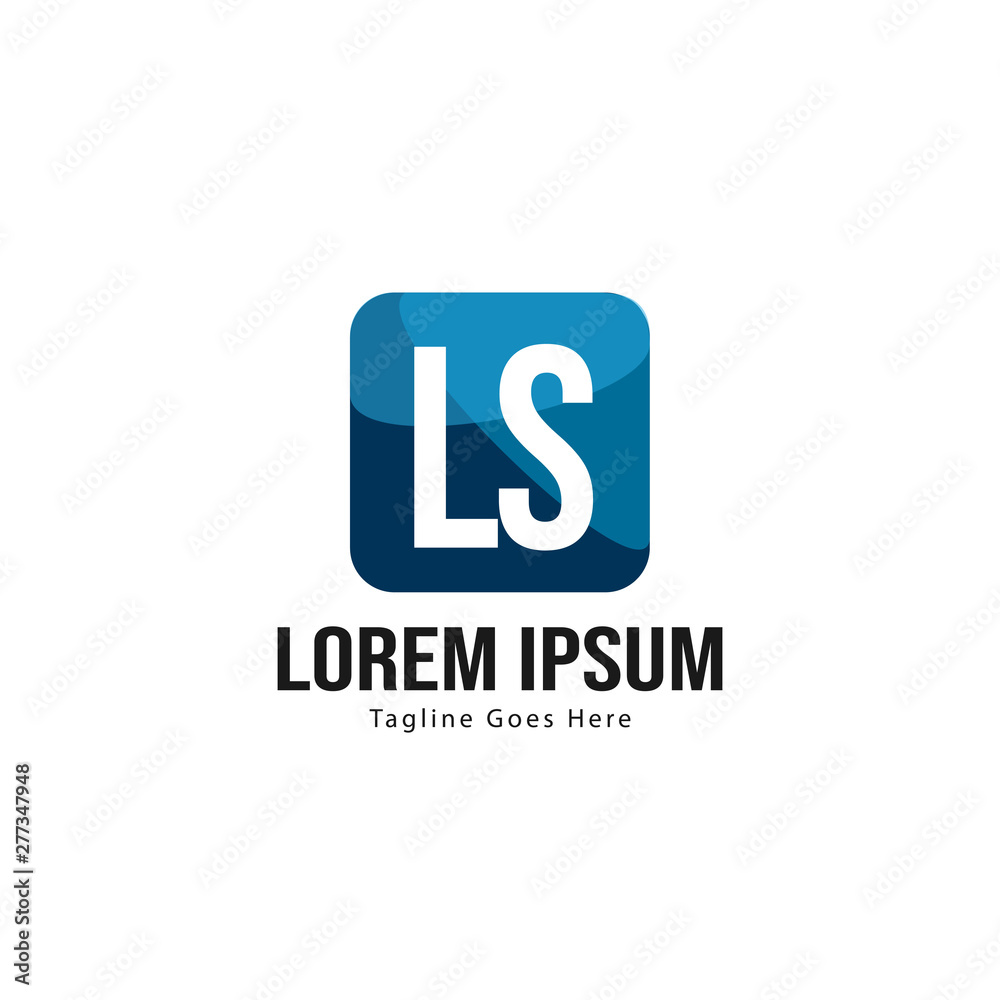 Initial LS logo template with modern frame. Minimalist LS letter logo vector illustration Initial LS logo template with modern frame. Minimalist LS letter logo vector illustration