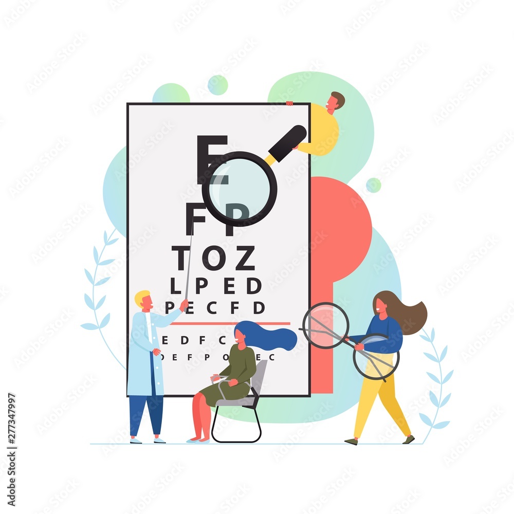 Oculist concept vector flat style design illustration Oculist concept vector flat style design illustration