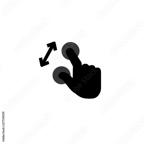 touch screen hand gesture