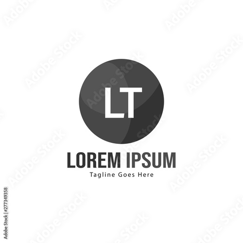 Free Download Initial LT logo template with modern frame. Minimalist LT letter logo vector illustration - GFXLoad