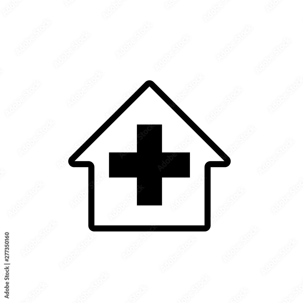 Hospital symbol icon vector illustration Hospital symbol icon vector illustration