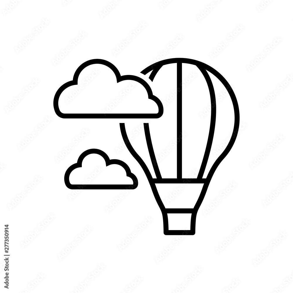 Hot Air Ballon symbol icon vector Hot Air Ballon symbol icon vector