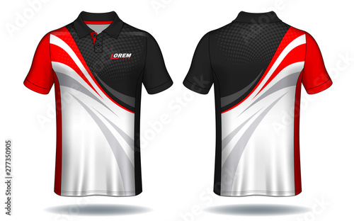 T-shirt polo design, Sport jersey template.	