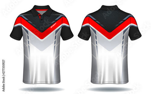 T-shirt polo design, Sport jersey template.	