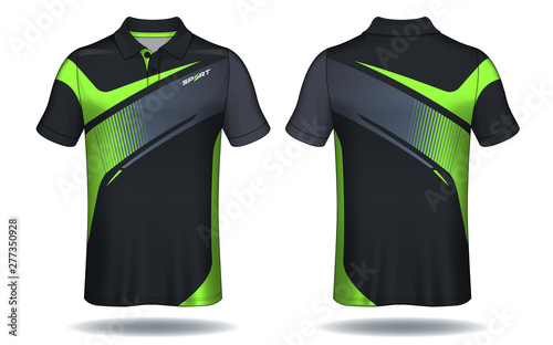 T-shirt polo design, Sport jersey template.	