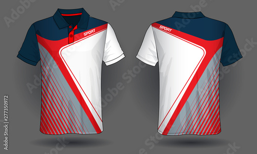 T-shirt polo design, Sport jersey template.	