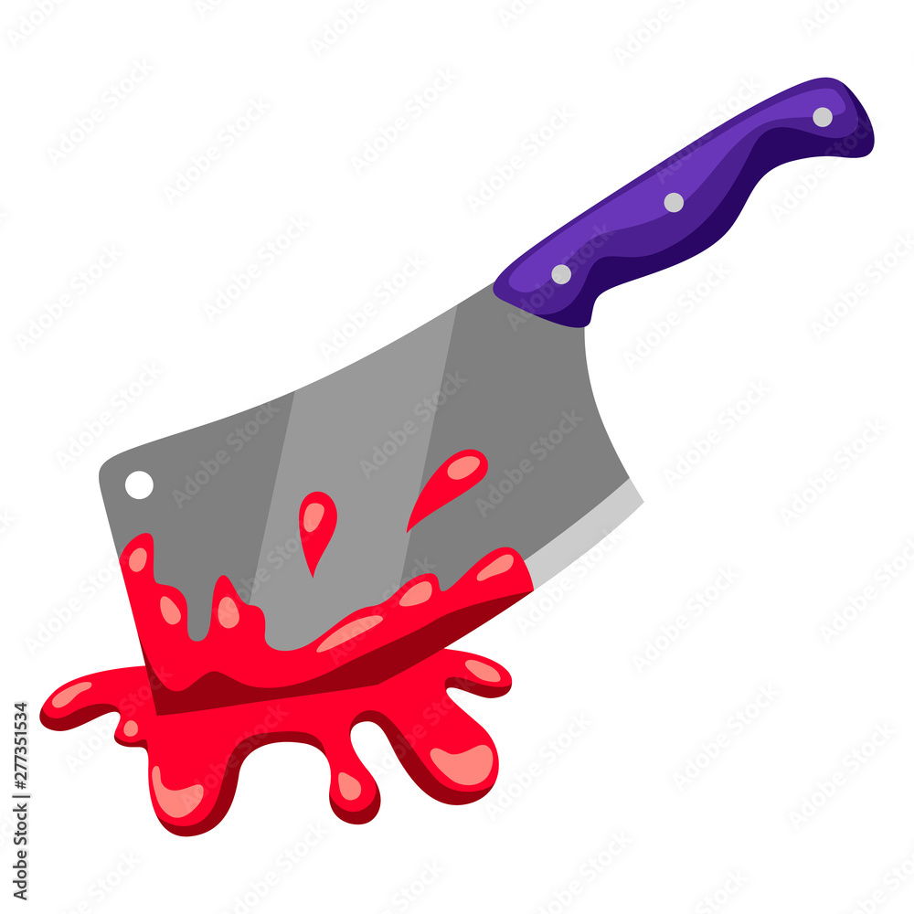 Happy halloween illustration of backsword with blood. Happy halloween illustration of backsword with blood.