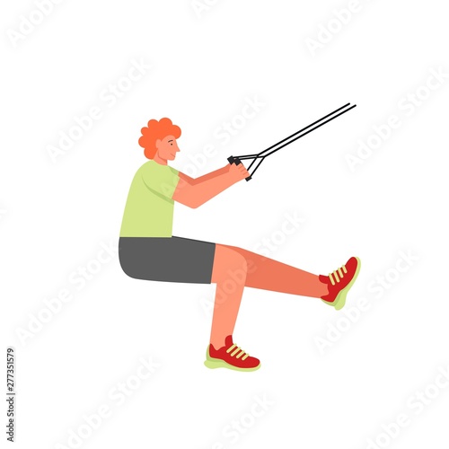 Sports people, vector flat style design illustration