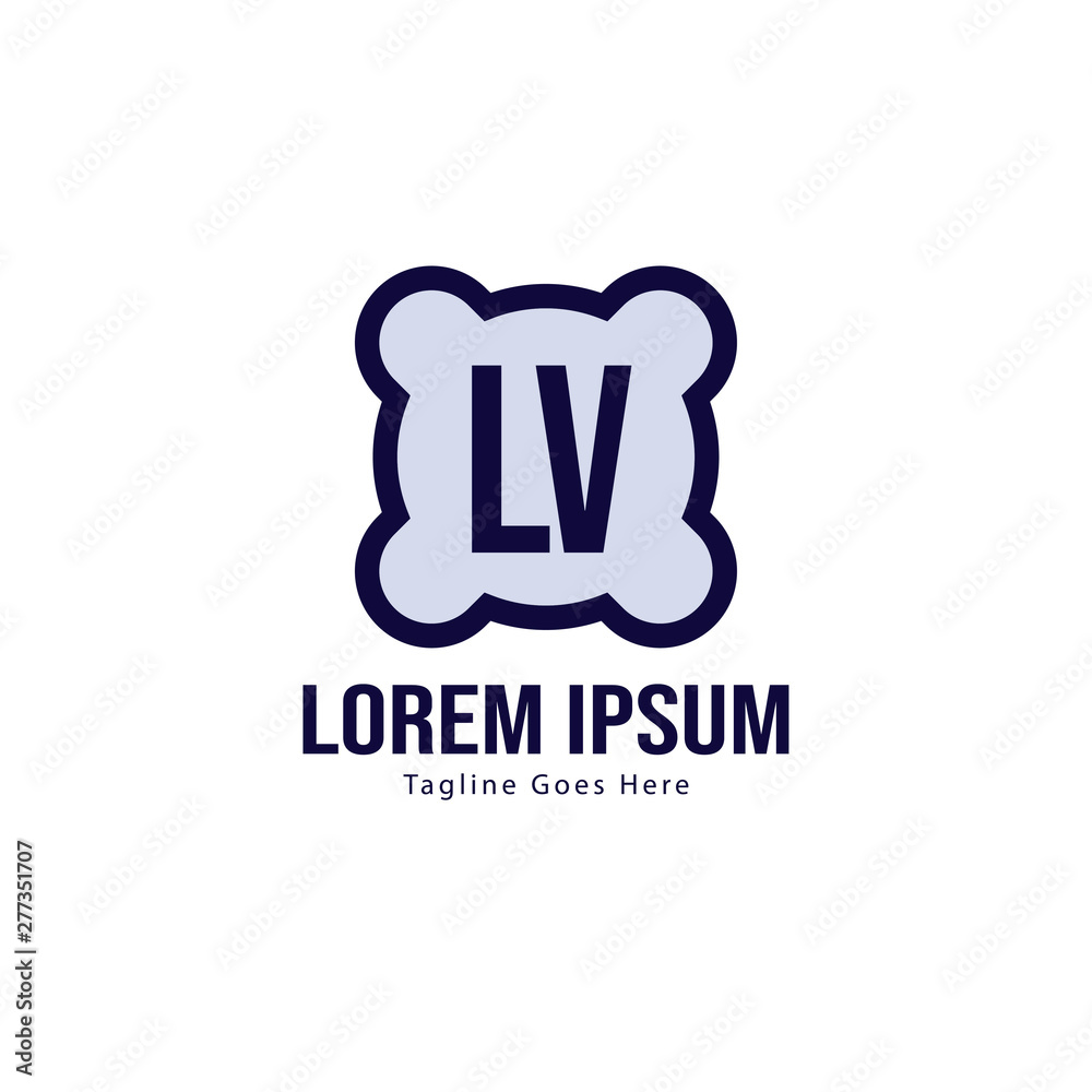 Initial , logo template with modern frame. Minimalist , letter logo vector illustration Initial , logo template with modern frame. Minimalist , letter logo vector illustration