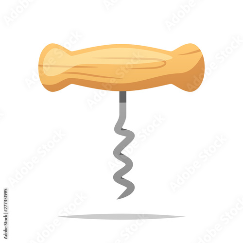 Corkscrew vector isolated illustration