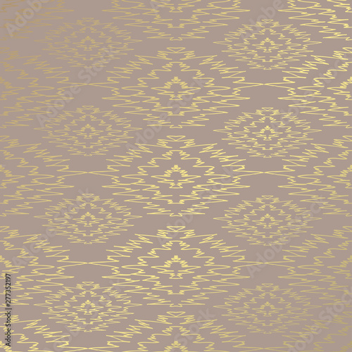 golden floral pattern
